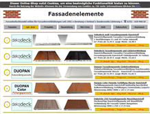Tablet Screenshot of fassadenelemente.fassadenverkleidung.com