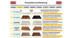 Desktop Screenshot of kunststoffriemchen.fassadenverkleidung.com