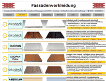 Tablet Screenshot of kunststoffriemchen.fassadenverkleidung.com