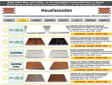 Tablet Screenshot of hausfassaden.fassadenverkleidung.com