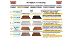 Desktop Screenshot of mauerverkleidung.fassadenverkleidung.com